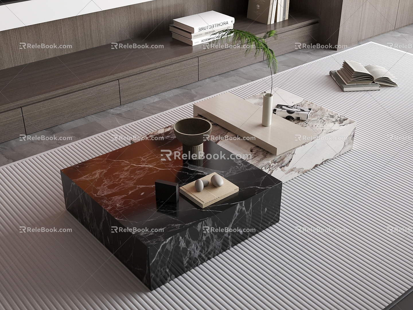 Modern coffee table model