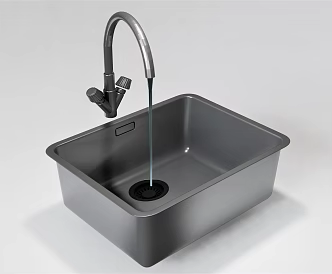 Modern Vegetable Basin Sink Stainless Steel Sink Wash Basin Vegetable Sink 3d model