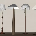 Middle ancient floor lamp 3d model