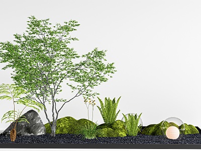 modern plant landscape plant pile landscape plant landscape sketch plant combination model