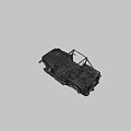 The burned jeep 3d model