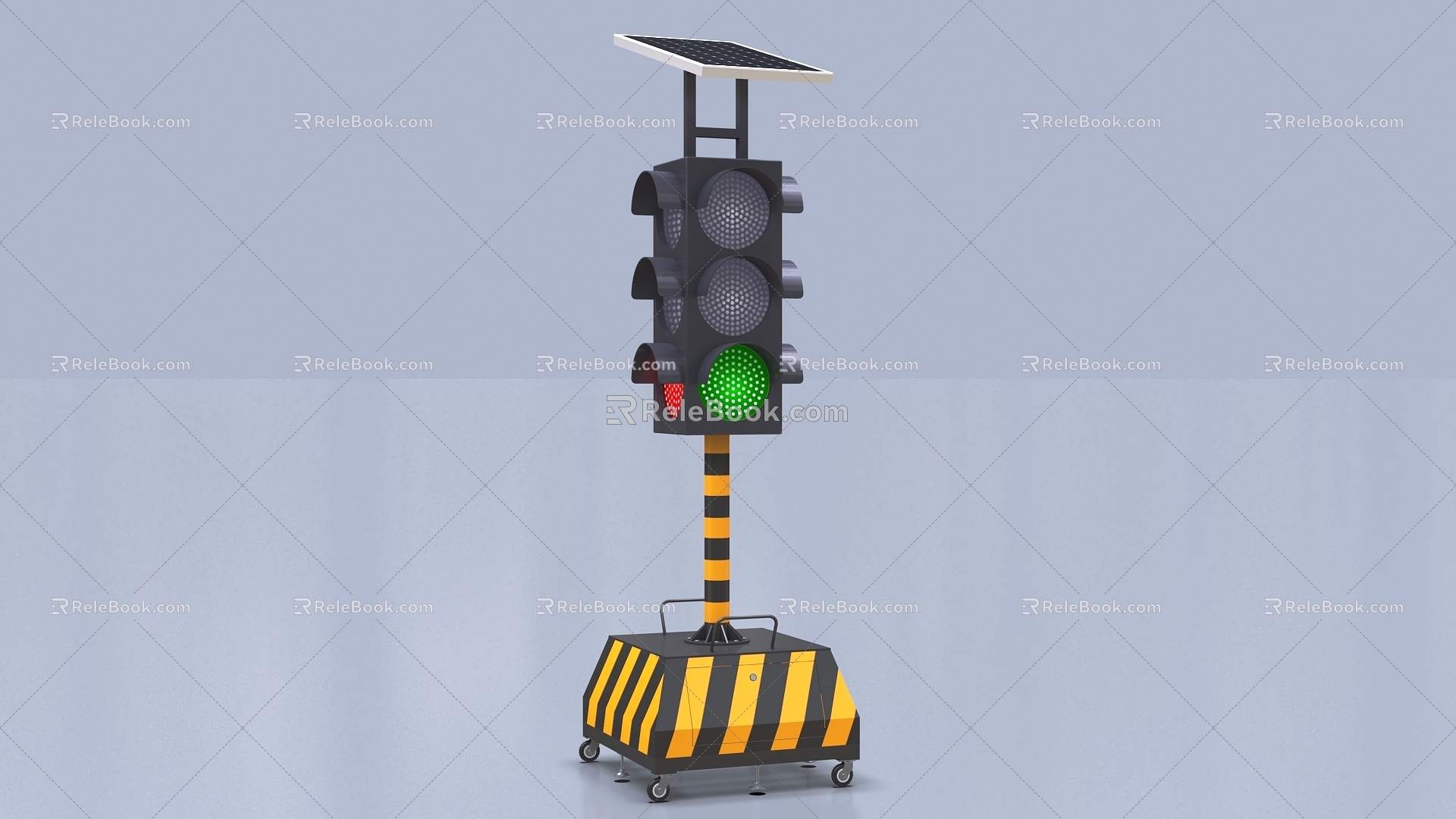 Mobile signal light traffic light traffic light indicator light signal light 3d model