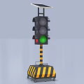 Mobile signal light traffic light traffic light indicator light signal light 3d model