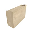 Light Wooden Storage Cabinet With Panel Doors And Drawer Design