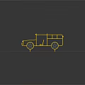 Yellow Frame Children's Playground Equipment With Black Wheels On Sand Surface For Kids