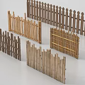 Various Wooden Garden Fences With Different Designs And Structural Styles