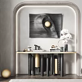 Modern End View Table End View Table Entrance Cabinet 3d model