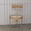 Modern Minimalist Table And Chairs Set With Wall Art Floor Lamp And Potted Plant