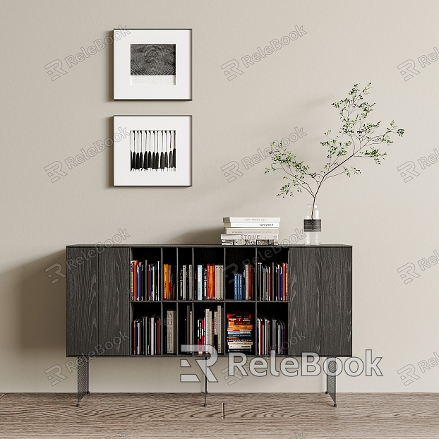 Modern Entrance Cabinet End View Cabinet Entrance Cabinet Sideboard Side Cabinet Bookcase model