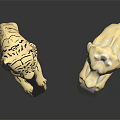 Exquisite Golden Jewelry Rings With Detailed Leopard And Dragon Designs And Metallic Luster
