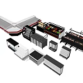 Multi Tiered Retail Display Shelves With Various Designs For Commercial Product