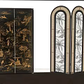 Wind screen partition 3d model