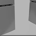 Silver Upright Refrigerators With Modern Design Sleek Surface And Black Control Panels 3d model