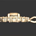 Elegant Golden Pendant with Central Gemstone and Surrounding Small Stones for Fashion Accessories