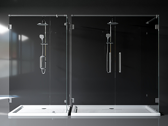 Modern shower room 3d model