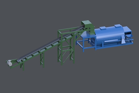 grouting machine conveyor colloid preparation machine pulping machine slag slurry machine 3d model