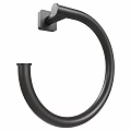 Black Metal Towel Ring Wall Mounted Modern Design Bathroom Accessory 3d model