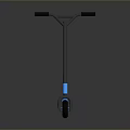 Kids Blue Scooter With Black Handlebar And Blue Wheels For Outdoor Fun