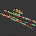 Copper Colored Metal Zippers With Unique Slider Designs And Fine Teeth Details