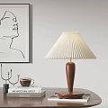 Nordic Table Lamp Middle Ancient Table Lamp Solid Wood Table Lamp 3d model