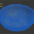 Hand Carved Ceramic Bowl With Orange Brown Texture And Visible Cracks