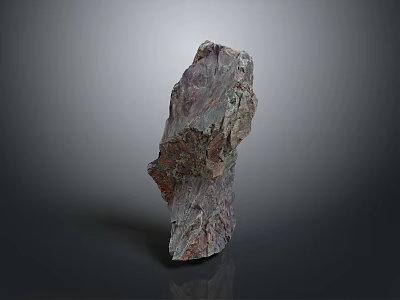 Natural Wood Stone With Brown Red Color And Natural Texture For Decor Material 3d model