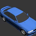 Blue Classic BMW Coupe With Sleek Exterior Design And Alloy Wheels