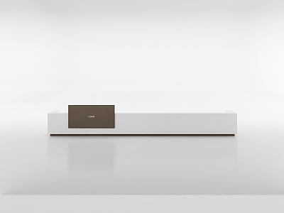 Modern reception desk 3d model