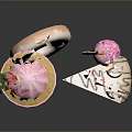 Vibrant Sweet Snacks Collection Featuring Donut Lollipop Cupcake And Strawberry Cake