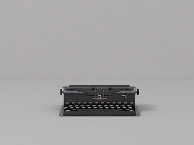 industrial LOFT typewriter nostalgic furniture antique furniture 3d model