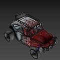 Four-wheel-drive off-road vehicle 3d model