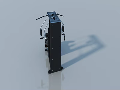 Sleek Modern Swing Door With Black Frame And Durable Construction For Home Interior 3d model
