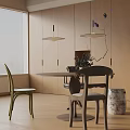 Modern table combination 3d model