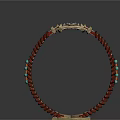 Woven Leather Bracelet With Colorful Beads And Metal Clasp Design