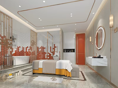 Modern SPA Club Beauty Salon Care 3d model