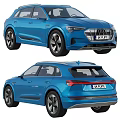 Blue Audi SUV Car Exterior Design With Front And Rear View Styling