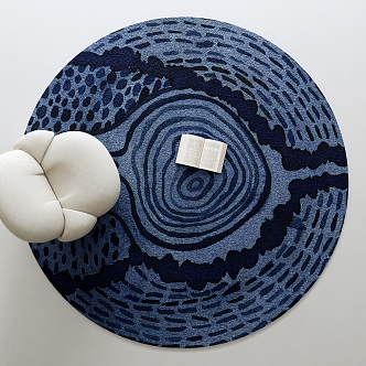 Modern Round Carpet 3d model