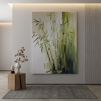 Quiet Plant Painting Decorative Painting 3d model