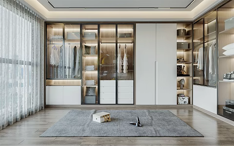 Modern Cloakroom 3d model