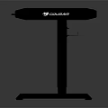 Modern Gaming Desk With Metal Frame RGB LED Lights And Headphone Holder