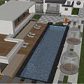 Traditional Chinese Single Family Villa Featuring Pagoda Roof Courtyard And Lush Greenery