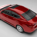 Red Nissan Sedan With Modern Sleek Exterior And Stylish Design Features