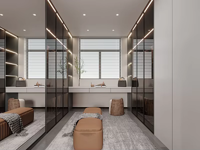 Modern Cloakroom 3d model