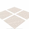 Interior Design Featuring Pacific Ivory Porcelain Floor Wall Tile With Round Decorative Object 3d model