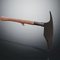 Sharp Axe With Wooden Handle And Metal Blade As Traditional Weapon