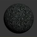 Intricate Textured Sphere With Dark Twisted Surface And Detailed Patterns 3d model