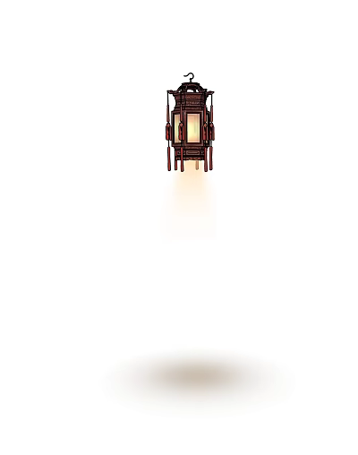 Traditional Chinese Wooden Hanging Lantern with Warm Lit Glow and Intricate Carvings 3d model