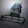 Advanced Modern Agricultural Combine Harvester With Cockpit And Cutting Platform