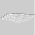 Sparkling Crystal Square Ceiling Light with Modern Design and Bright Illumination 3d model