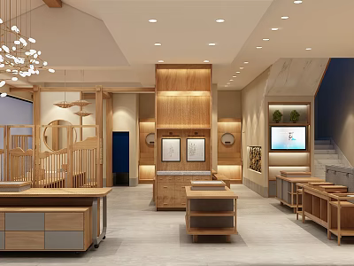 New Chinese specialty store specialty store 3d model